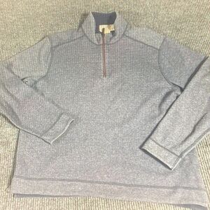 Tommy Bahama Men's Gray Zip-Up Sweater